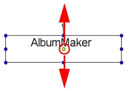 EPSON ALBUMMAKER 2 - Recourbement d'une zone de texte - 1
