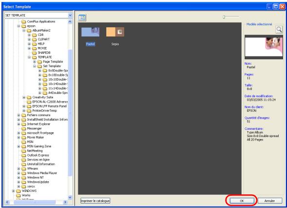 EPSON ALBUMMAKER 2 - Cliques sur le bouton OK. - 1
