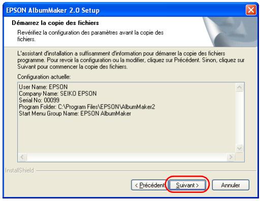 EPSON ALBUMMAKER 2 - Menu d-installation - 7