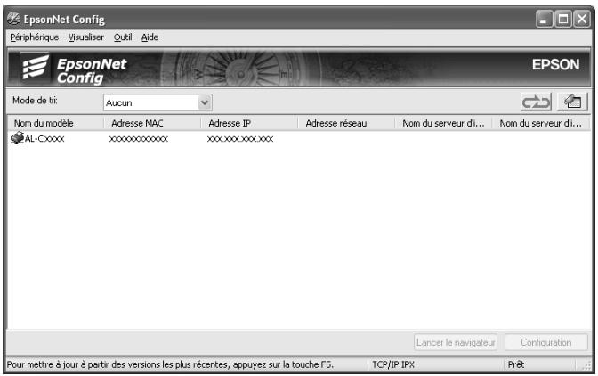EPSON C824352 - Accès au guide d'utilisation de epsonnet config pour windows - 1