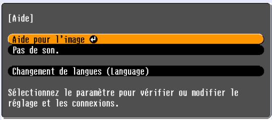 EPSON EMP-1707 - Selectionnez un élément de menu. - 1