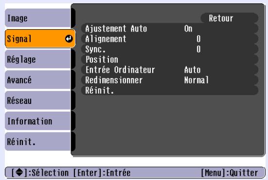 EPSON EMP-1707 - Menu Signal - 1