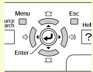 EPSON EMP-1707 - Utilisation du panneau de commande - 1