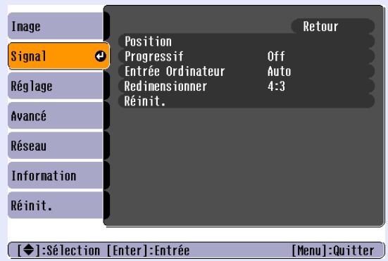 EPSON EMP-1707 - Menu Signal - 2