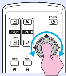EPSON EMP-1707 - Déplacement du pointeur de la souris - 1