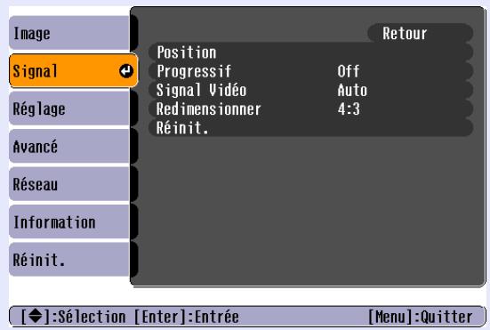 EPSON EMP-1707 - Menu Signal - 3