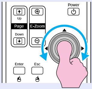 EPSON EMP-1707 - Déplacez le pointeur. - 1