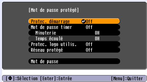 EPSON EMP-1707 - Maintenez le bouton [Freeze] enforcé pendant environ 5 secondes. - 2