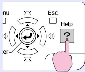 EPSON EMP-1707 - Appuyez sur le bouton [Help]. - 2