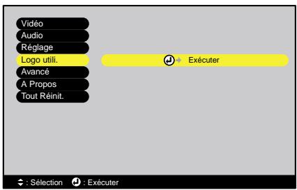 EPSON EMP-720 - Menu "logo utilitaire - 1