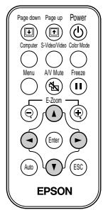EPSON EMP-720 - Utilisation de la télécommande pour déplacer le pointeur de la souris (fonction souris sans fil) - 1