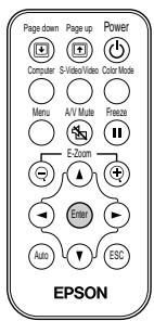 EPSON EMP-720 - Utilisation de la télécommande pour déplacer le pointeur de la souris (fonction souris sans fil) - 3