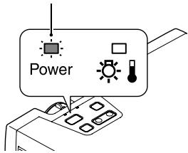 EPSON EMP-720 - Appuyez à nouveau sur la touche [power]. - 1