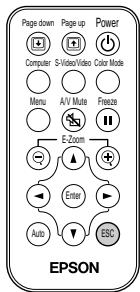 EPSON EMP-720 - Utilisation de la télécommande pour déplacer le pointeur de la souris (fonction souris sans fil) - 5