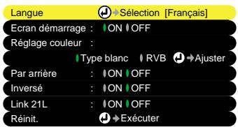 EPSON EMP-720 - Confirmez la sélection. - 1