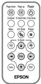 EPSON EMP-720 - Utilisation de la télécommande pour déplacer le pointeur de la souris (fonction souris sans fil) - 7