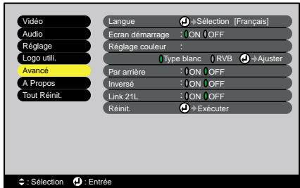 EPSON EMP-720 - Menu "logo utilitaire - 2