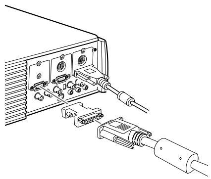 EPSON EMP-7350 - Connexion du cable video et du cable du moniteur - 5