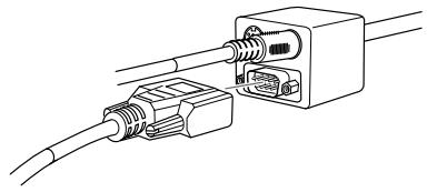 EPSON EMP-7350 - Connexion du cable de la souris et du cable série - 4