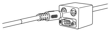EPSON EMP-7350 - Connexion du cable de la souris et du cable série - 3