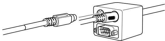 EPSON EMP-7350 - Connexion du cable de la souris et du cable série - 5