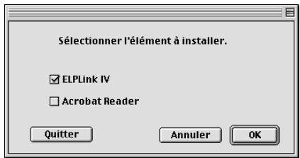 EPSON EMP-7350 - Installation du calculateur pour projecteur sur la commande Macintosh - 3