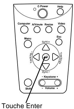 EPSON EMP-7350 - Modification des paramètres d'un menu - 2