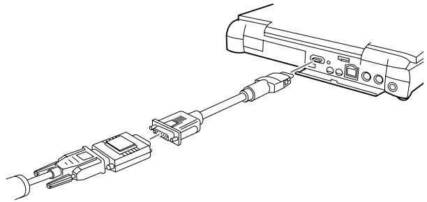 EPSON EMP-7350 - Connexion du cable de l'ordinateur - 6
