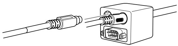 EPSON EMP-7350 - Connexion du cable de la souris et du cable série - 4