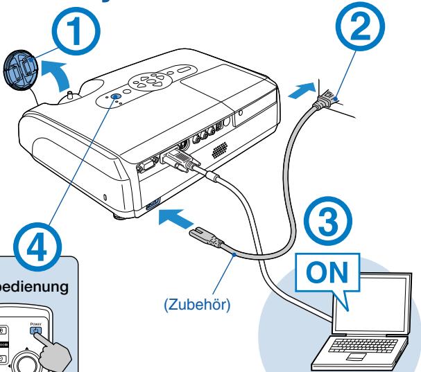 EPSON EMP-S3 - Einschalten und Projizieren - 2