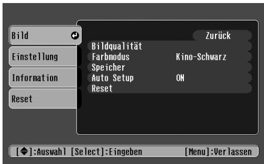 EPSON EMP-TW10H - Das Menu "Bild" - 2