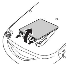 EPSON EMP-TW10H - Öffnen Sie die Lampenabdeckung. - 1