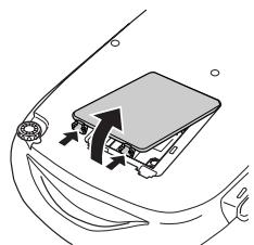 EPSON EMP-TW10H - Ouvrez le couvercle de la lampe. - 1