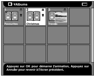 EPSON P-1000 - Modification du nom d'un album - 1