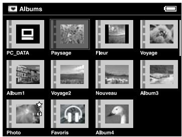 EPSON P-2000 - Suppression d'un album - 1