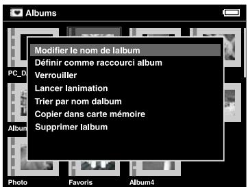 EPSON P-2000 - Modification du nom d'un album - 2