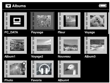 EPSON P-2000 - Création d'un raccourci vers les albums - 1