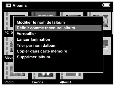 EPSON P-2000 - Création d'un raccourci vers les albums - 2