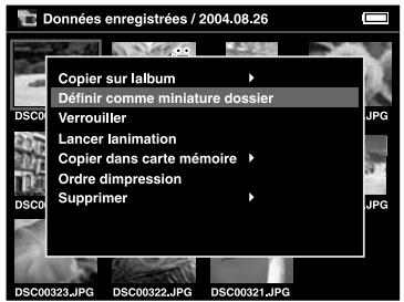 EPSON P-2000 - Création d'une miniature pour l'album/le dossier - 1