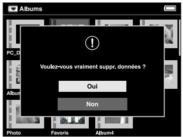 EPSON P-2000 - Suppression d'un album - 3