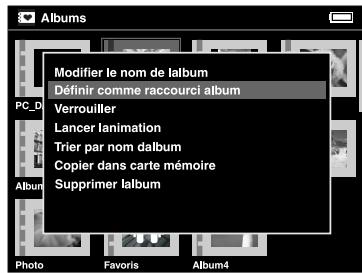 EPSON P-4000 - Création d'un raccourci vers les albums - 2