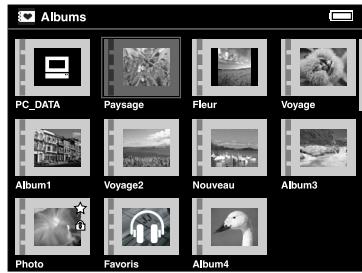 EPSON P-4000 - Création d'un raccourci vers les albums - 1