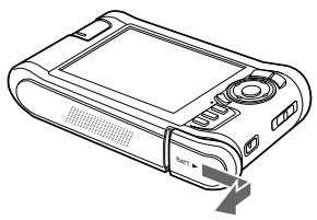 EPSON P-5000 - Mise en place de la batterie - 1