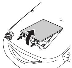 EPSON EMP-TW10 - Öffnen Sie die Lampenabdeckung. - 1