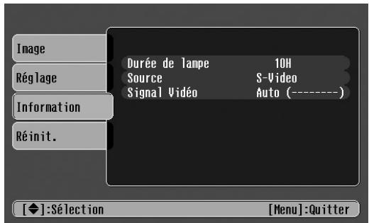 EPSON EMP-TW10 - ■Menu Information - 1