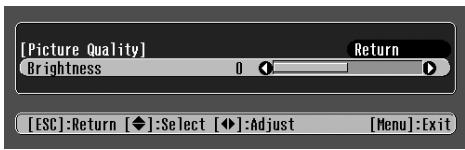 EPSON EMP-TW10 - Settings can be changed in the following ways: - 1