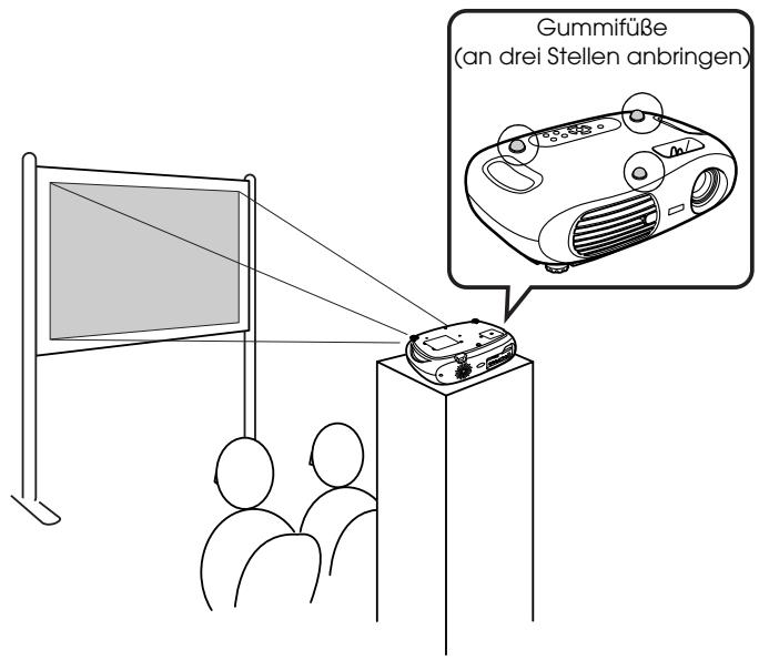 EPSON EMP-TW10 - ■Projektion, bei umgekehrt aufgestelltem Gerät - 1