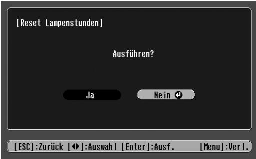 EPSON EMP-TW10 - Wahlen Sie mit den Tasten [ ][ ] "Ja" und drücken Sie anschließend die Taste [ ] - 1