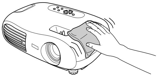 EPSON EMP-TW10 - ■ Cleaning the projector case - 2
