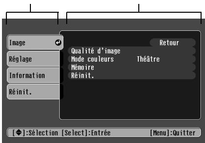 EPSON EMP-TW10 - Appuyez sur la touche [Menu]. - 2